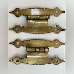2- Vintage Brass Hinges
